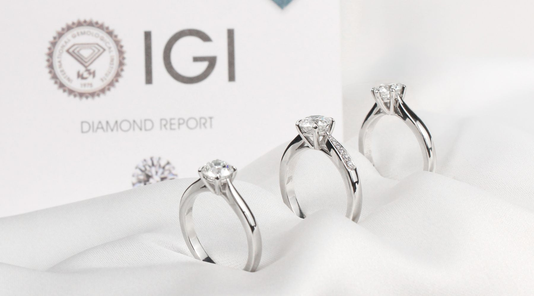 Anillos de platino 950 con certificado IGI