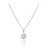 Collar realizado en oro blanco de 18 quilates con diamantes. Joyería Pamplona