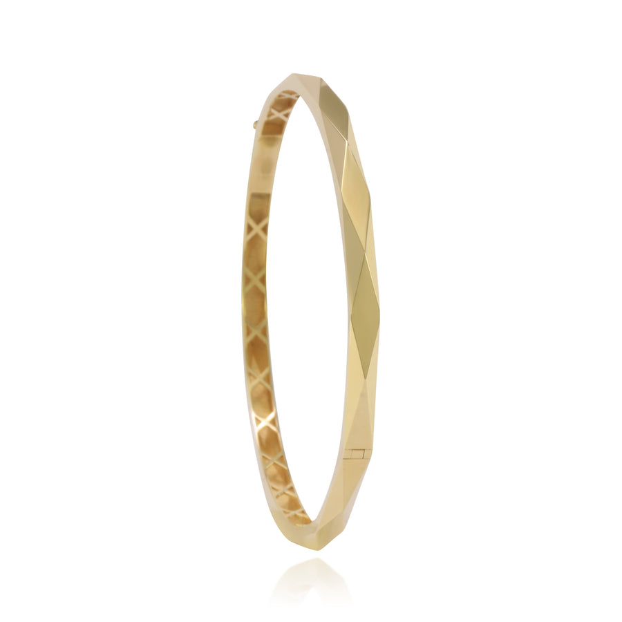 Pulsera esclava de oro amarillo de 18k con rombos
