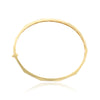Pulsera rígida de oro amarillo de 18k
