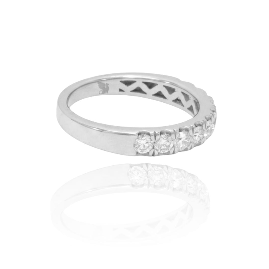 Anillo Platino y Diamantes IGI