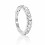 Anillo Platino Media Alianza Con Garras