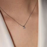 Collar de Platino con Solitario Diamante
