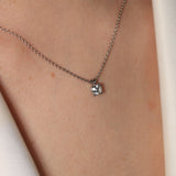 Collar de platino 950 y diamante certificado Pamplona