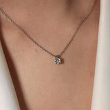 Collar Realizado en Platino y Diamante Certificado IGI