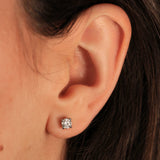 Pendientes de platino 950 diamante