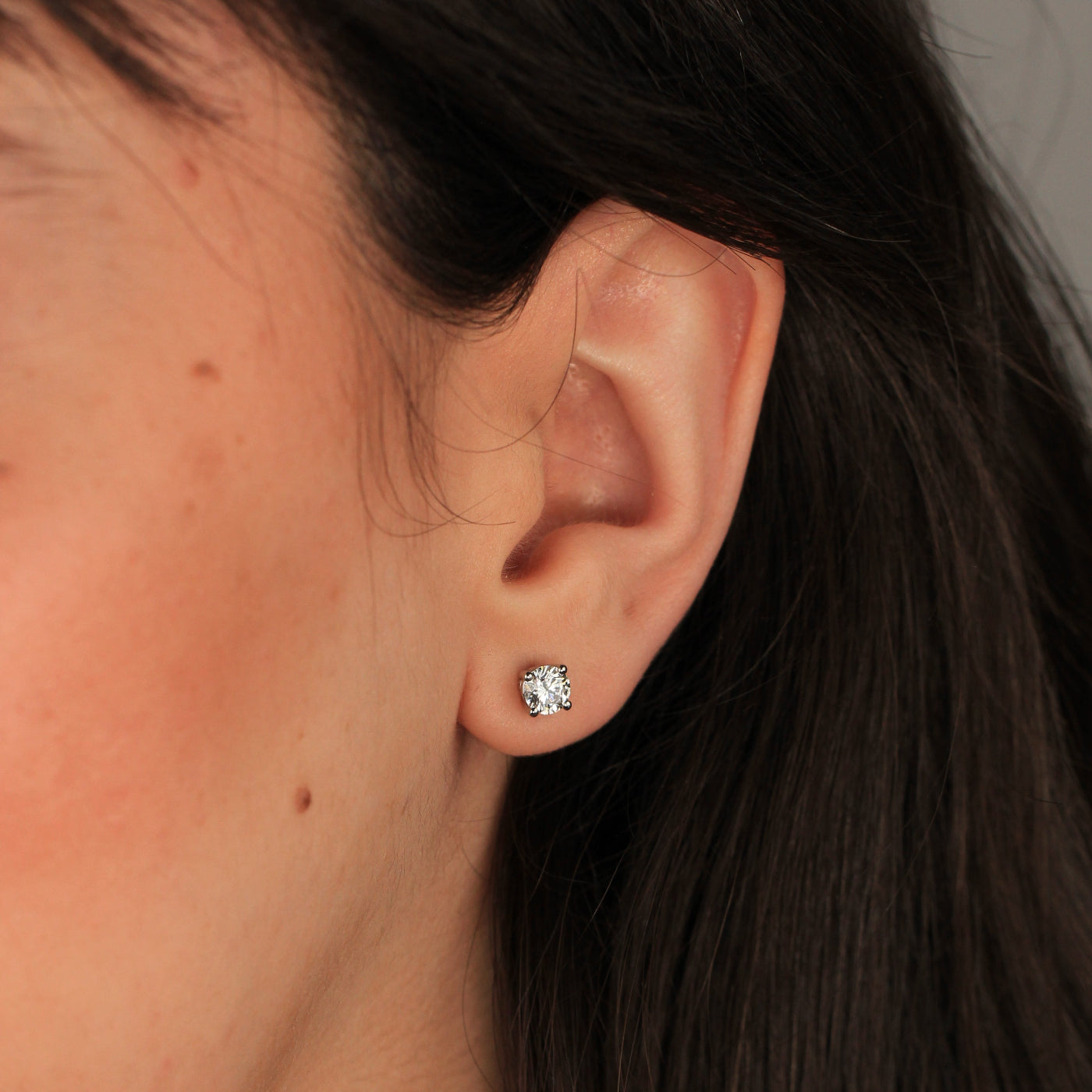Pendientes de Platino 950 y diamante