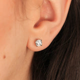 Pendientes de Platino 950 Diamante Solitario