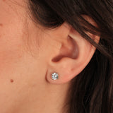 Pendientes Realizados en Platino 950 y Diamante