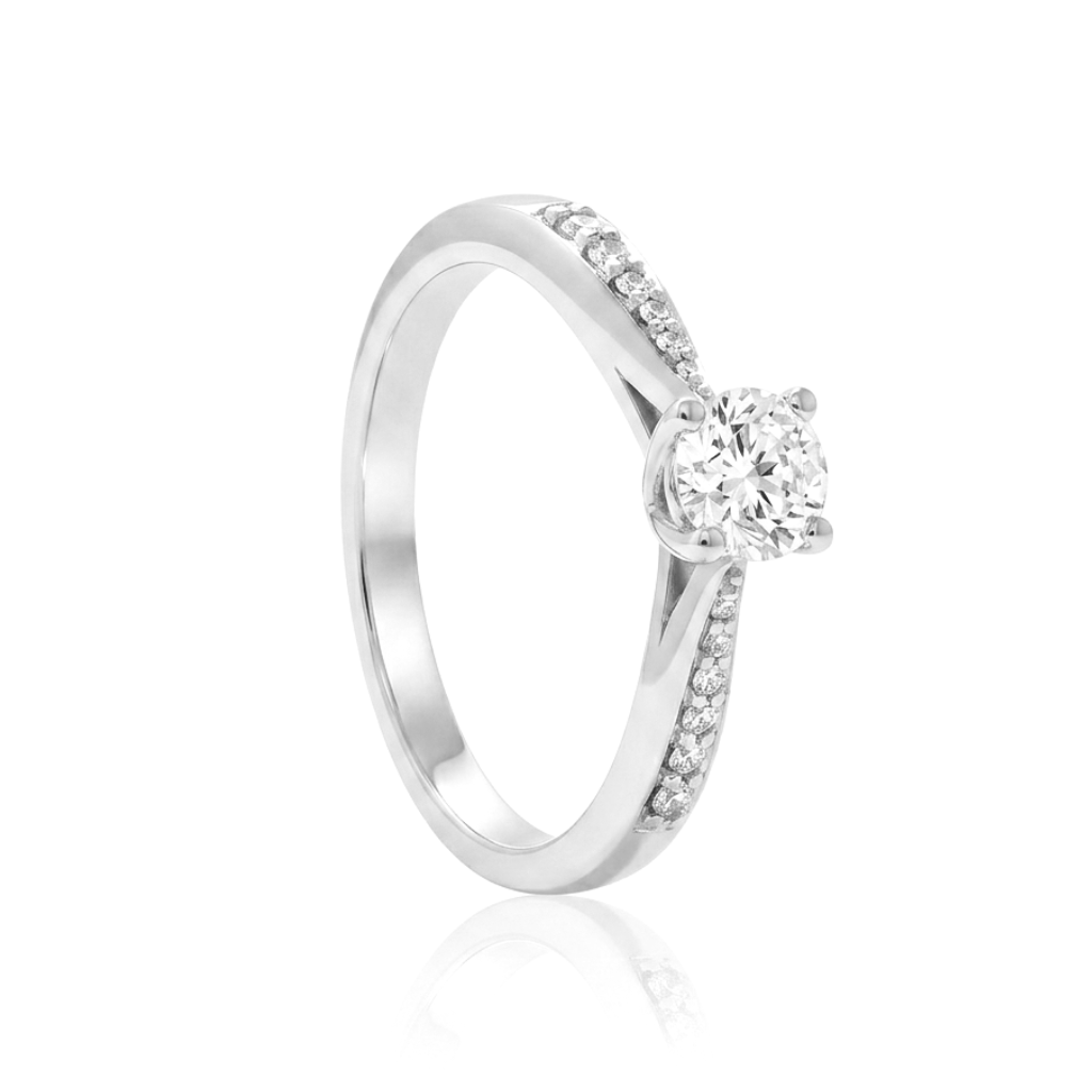 Platino con diamante 