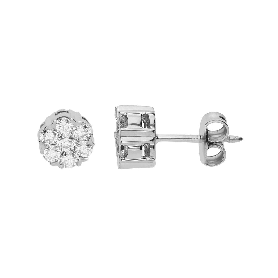 Boucle d'oreille piercing diamant Claws