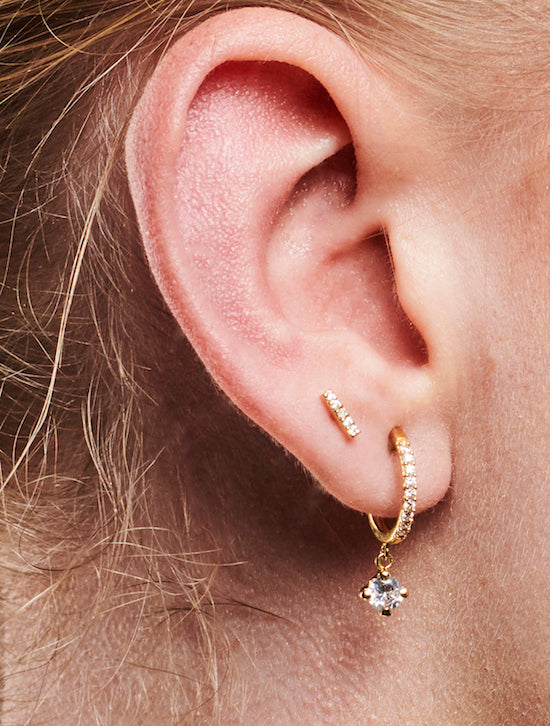 Boucle d'oreille piercing sphère