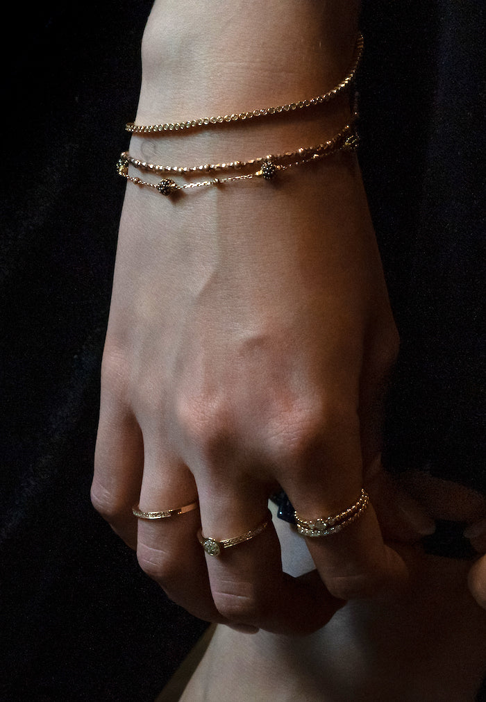 Pulsera bar facetada