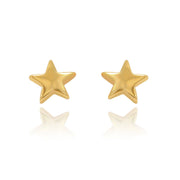 Pendientes en oro blanco y rosa de 18 quilates, forma estrella.