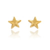 Pendientes en oro blanco y rosa de 18 quilates, forma estrella.