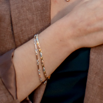 Pulsera crosses tricolor